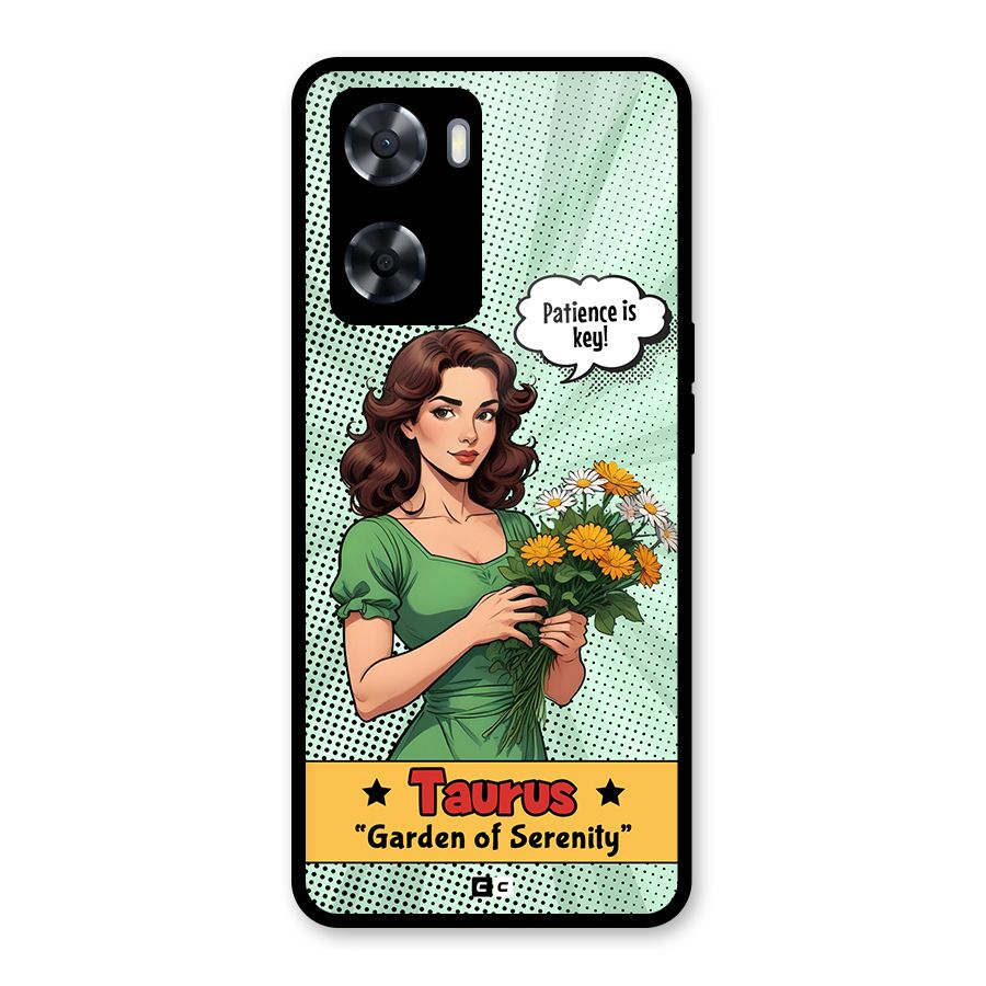 Peaceful Taurus Glass Back Case for Oppo A57 2022