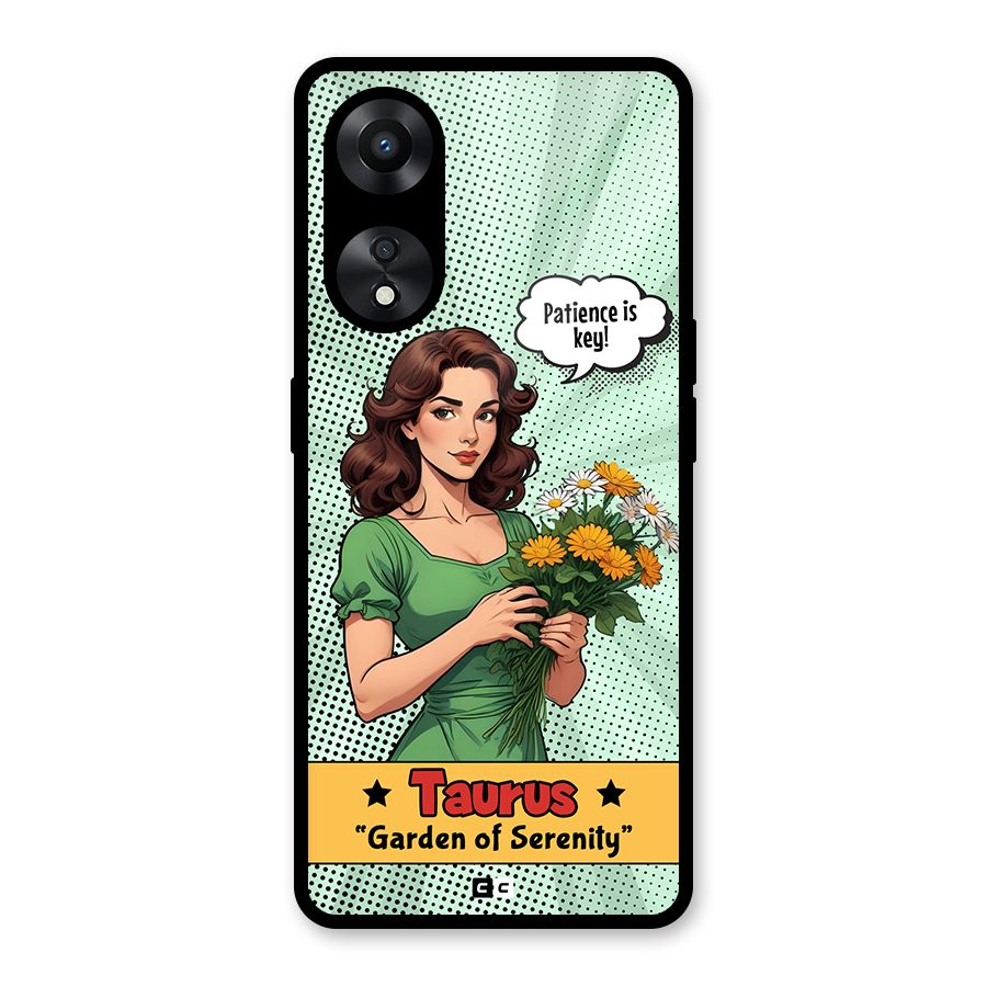 Peaceful Taurus Glass Back Case for Oppo A78