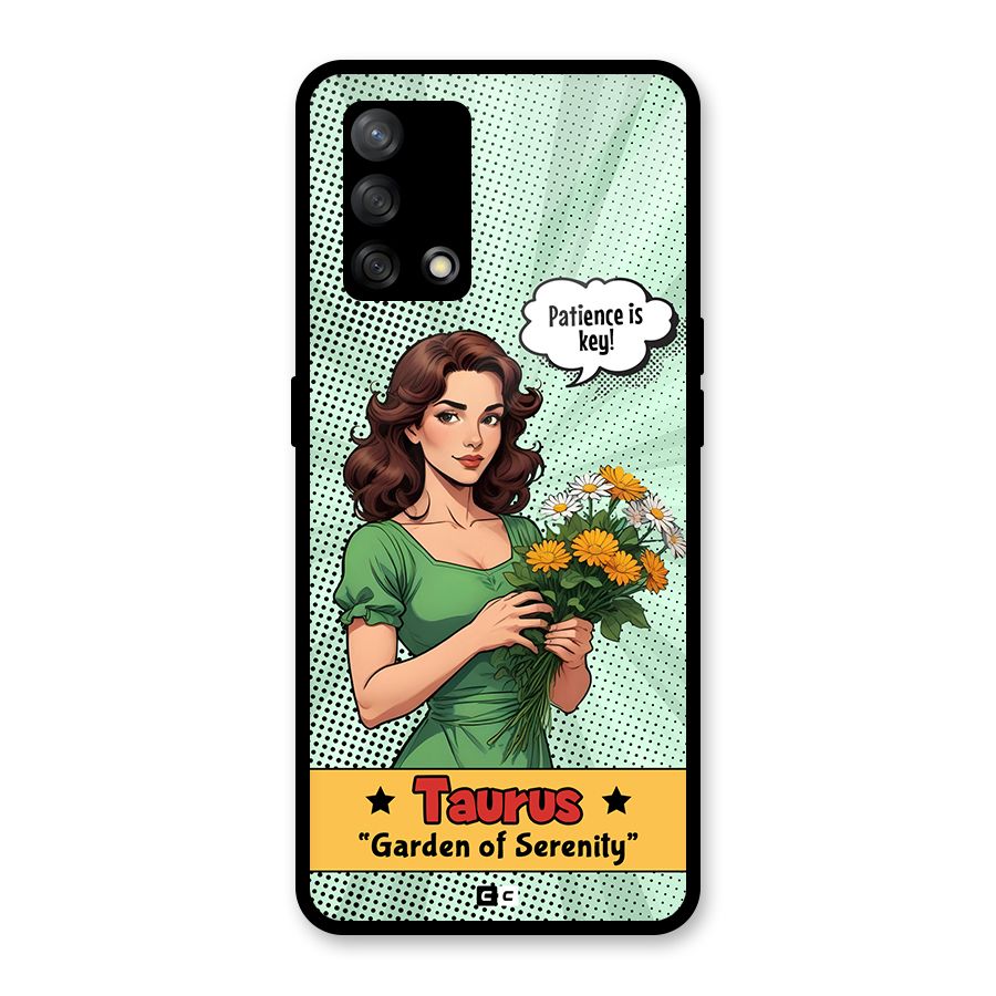 Peaceful Taurus Glass Back Case for Oppo F19
