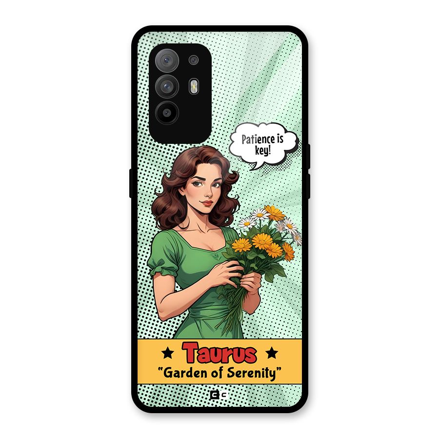 Peaceful Taurus Glass Back Case for Oppo F19 Pro Plus 5G