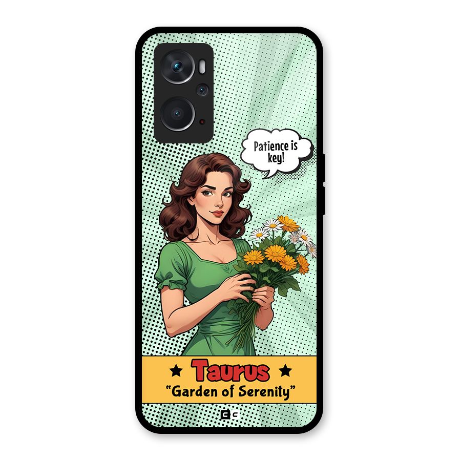 Peaceful Taurus Glass Back Case for Oppo K10 4G
