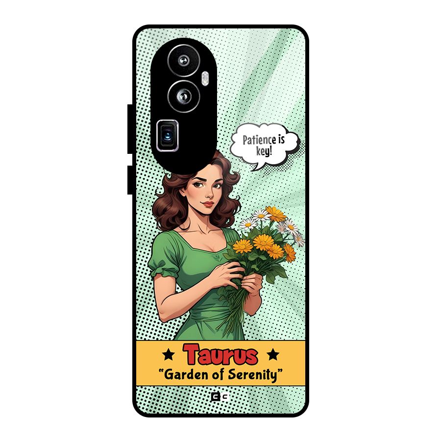 Peaceful Taurus Glass Back Case for Oppo Reno10 Pro Plus