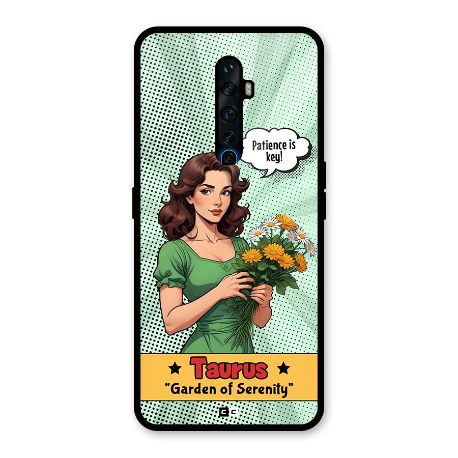 Peaceful Taurus Glass Back Case for Oppo Reno2 Z