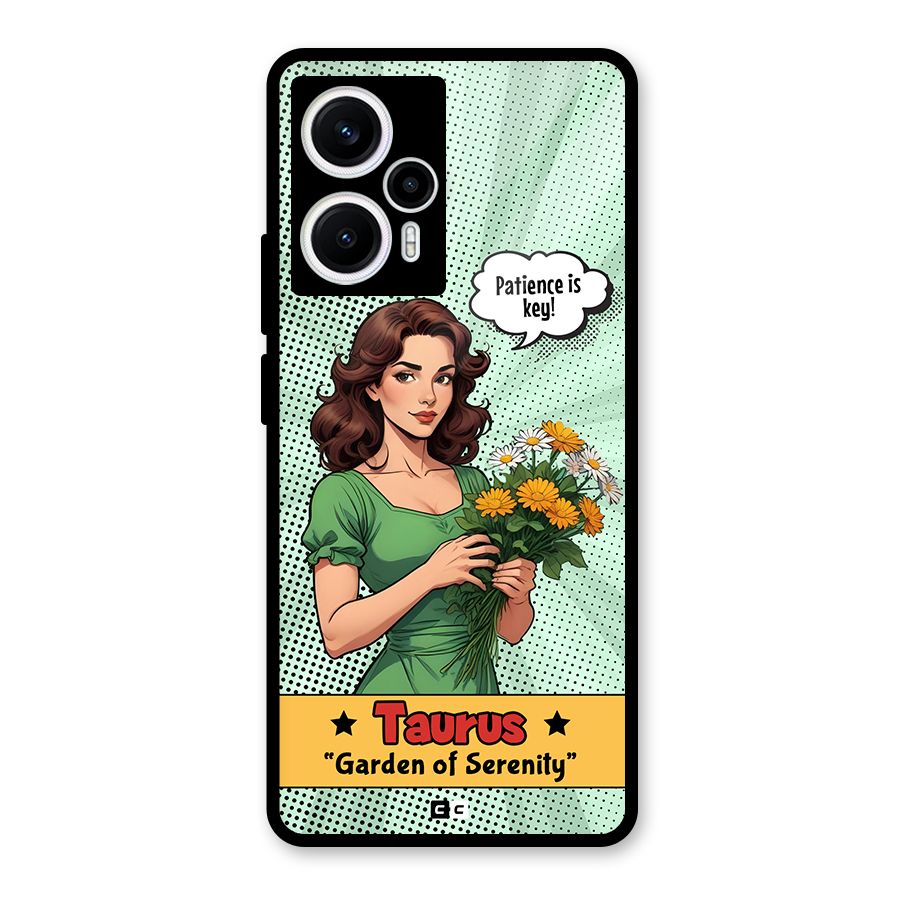 Peaceful Taurus Glass Back Case for Poco F5