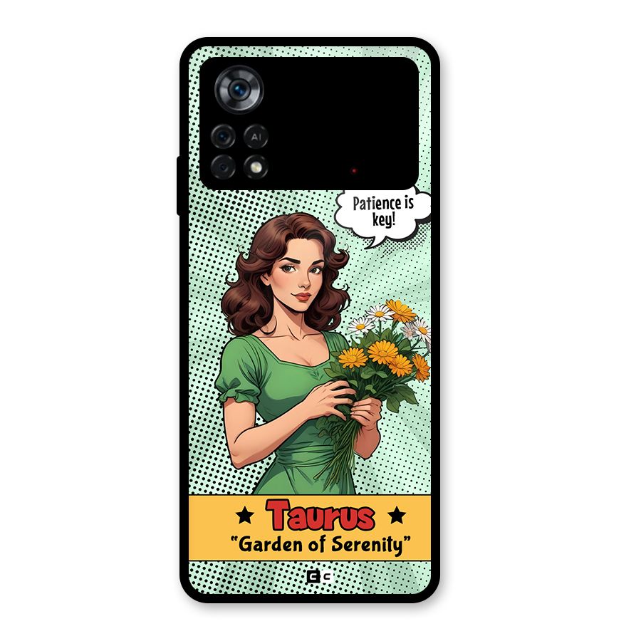 Peaceful Taurus Glass Back Case for Poco X4 Pro 5G