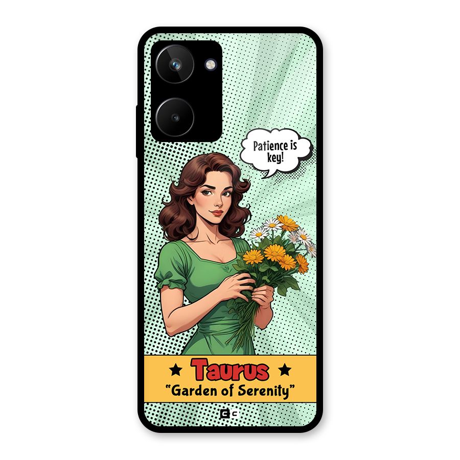 Peaceful Taurus Glass Back Case for Realme 10