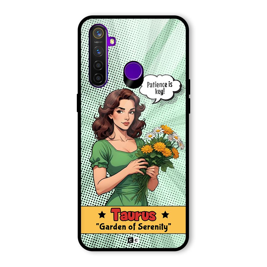 Peaceful Taurus Glass Back Case for Realme 5 Pro