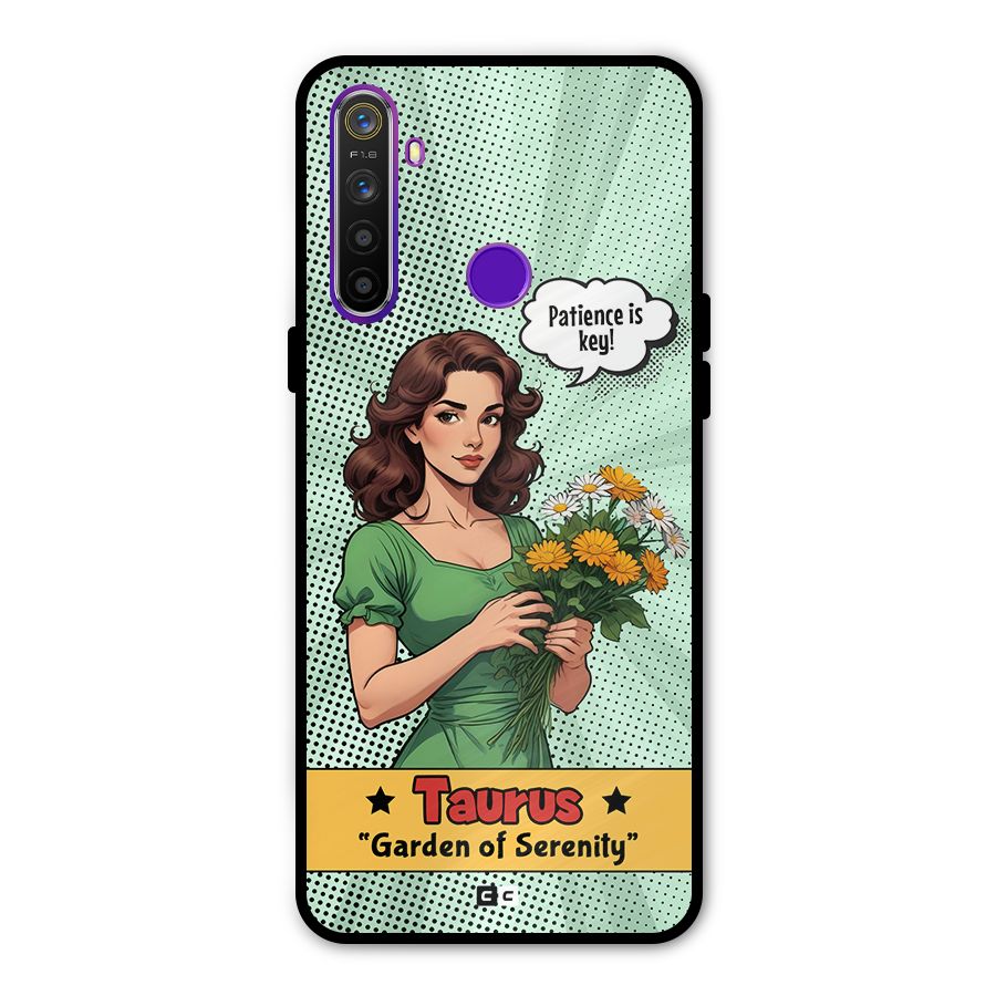 Peaceful Taurus Glass Back Case for Realme 5s