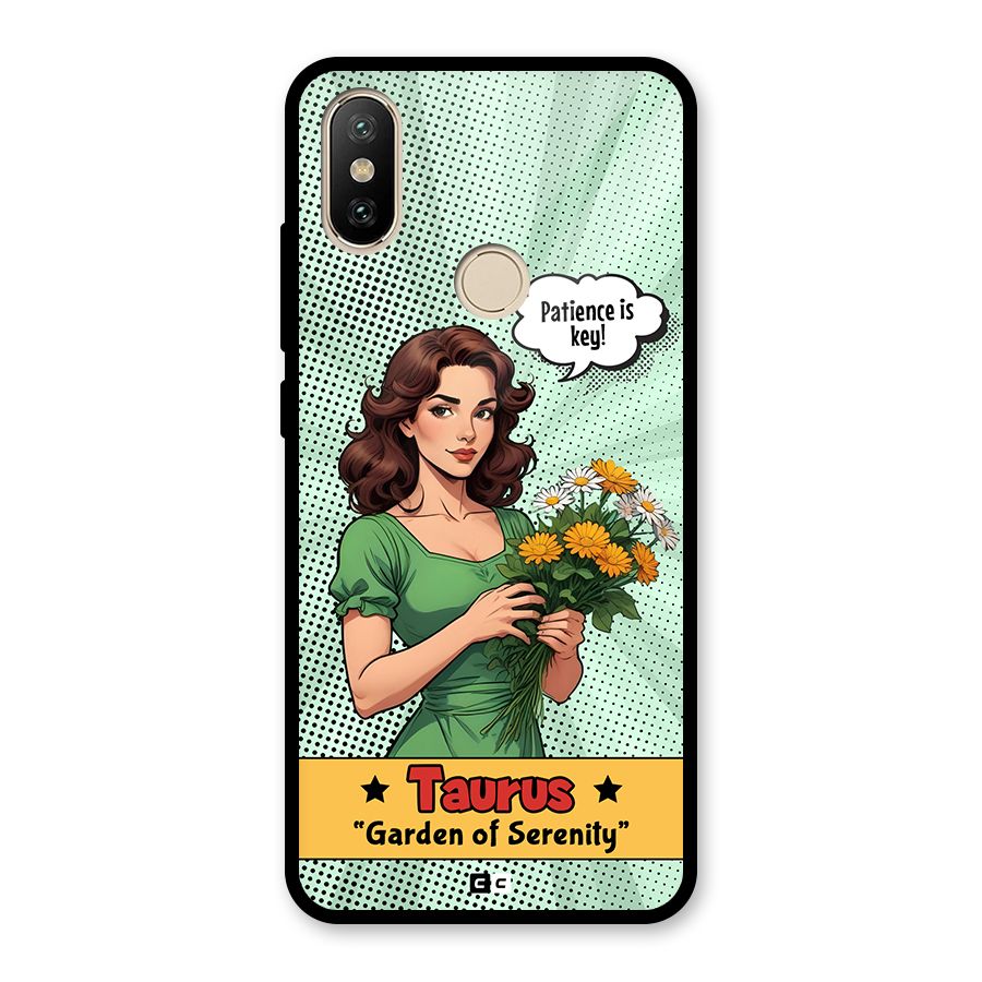 Peaceful Taurus Glass Back Case for Redmi A2