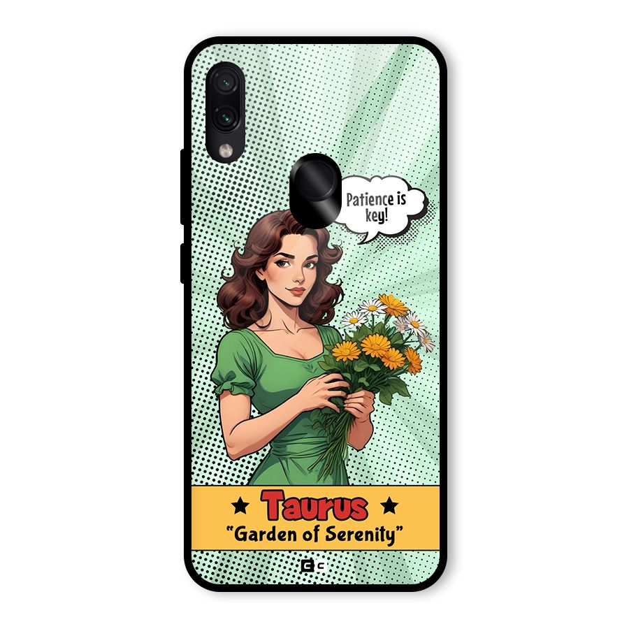 Peaceful Taurus Glass Back Case for Redmi Note 7S