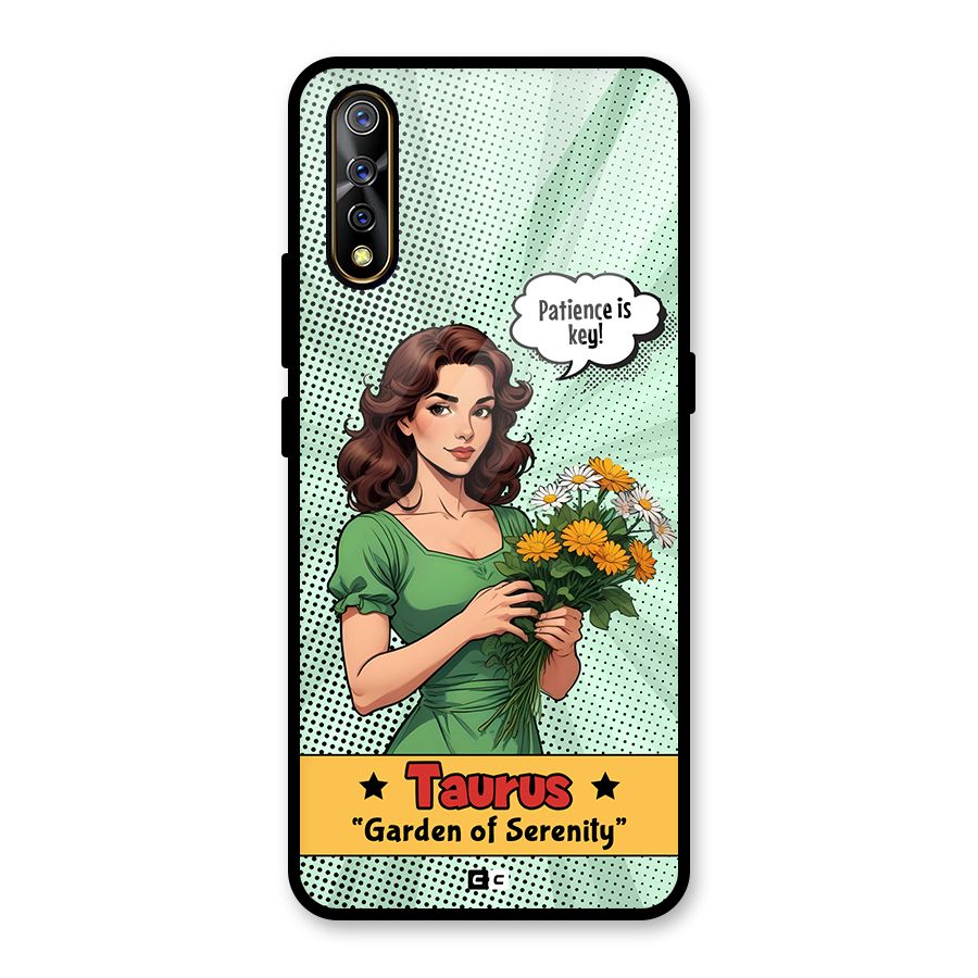 Peaceful Taurus Glass Back Case for Vivo S1