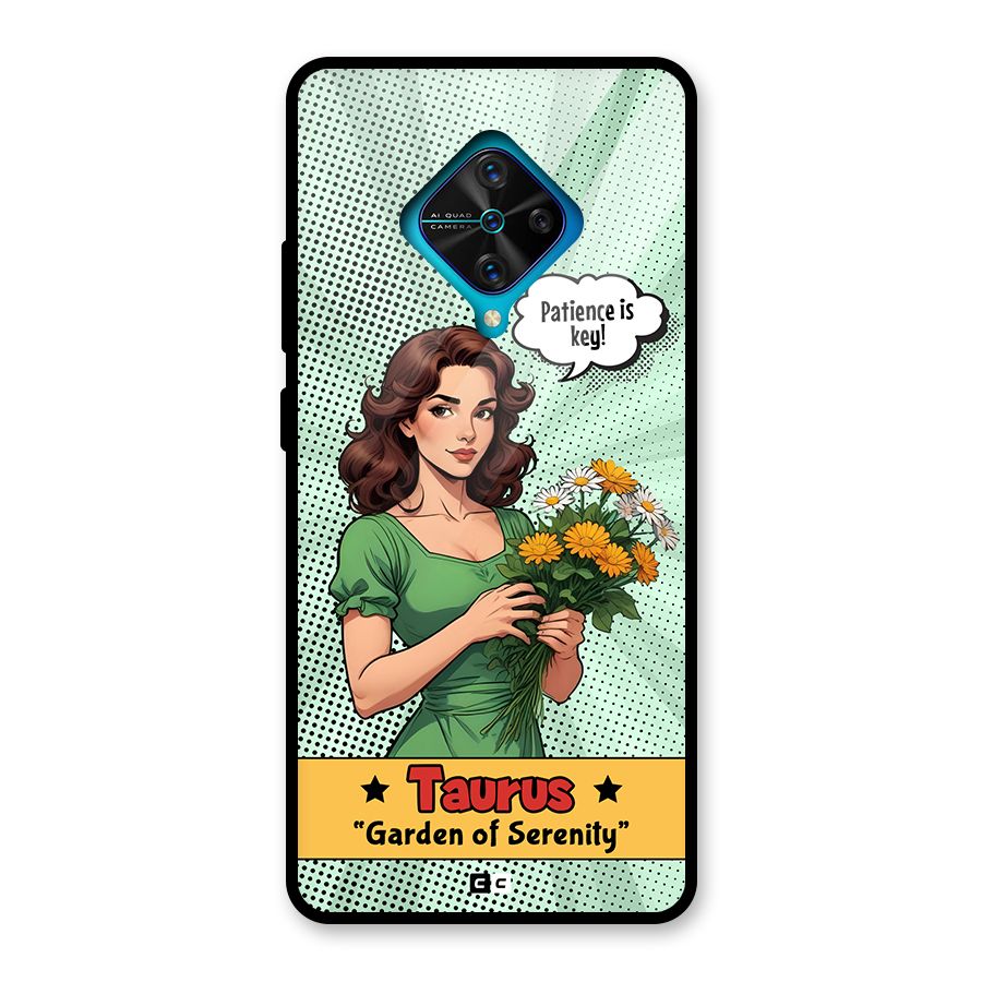 Peaceful Taurus Glass Back Case for Vivo S1 Pro