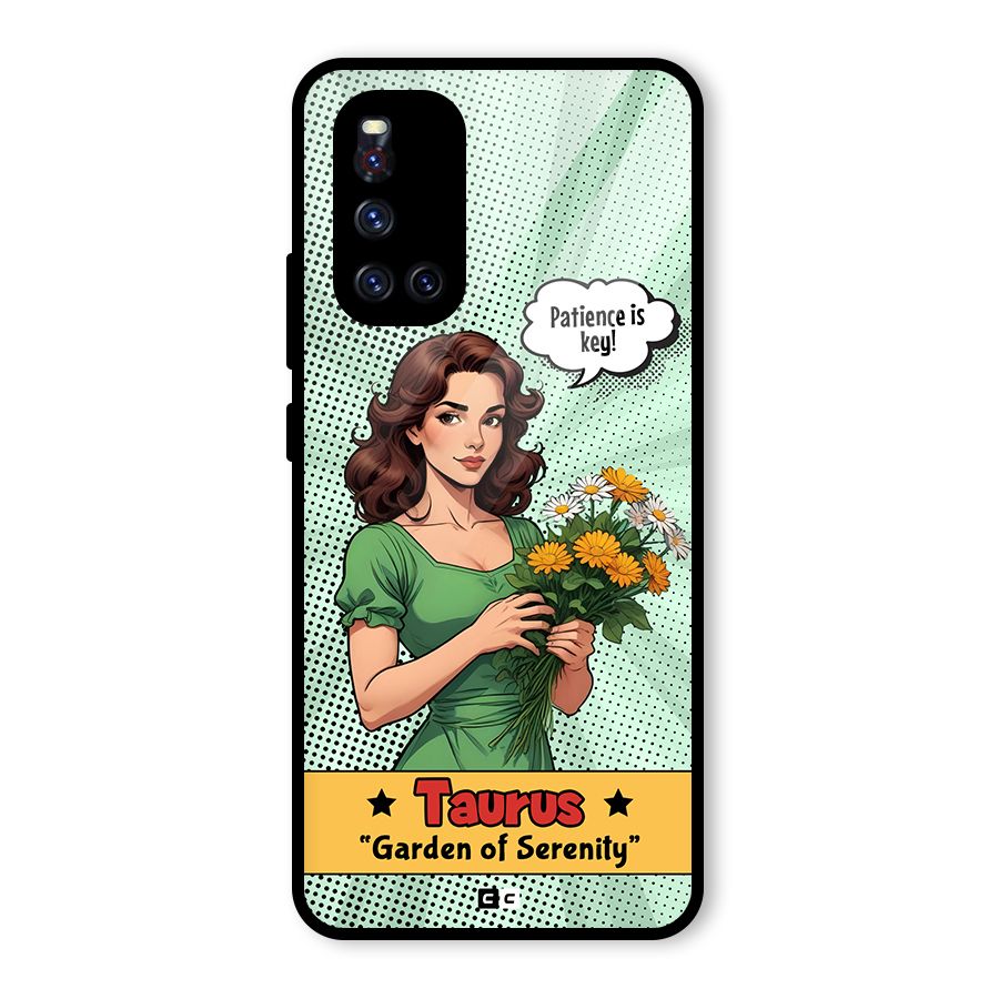 Peaceful Taurus Glass Back Case for Vivo V19