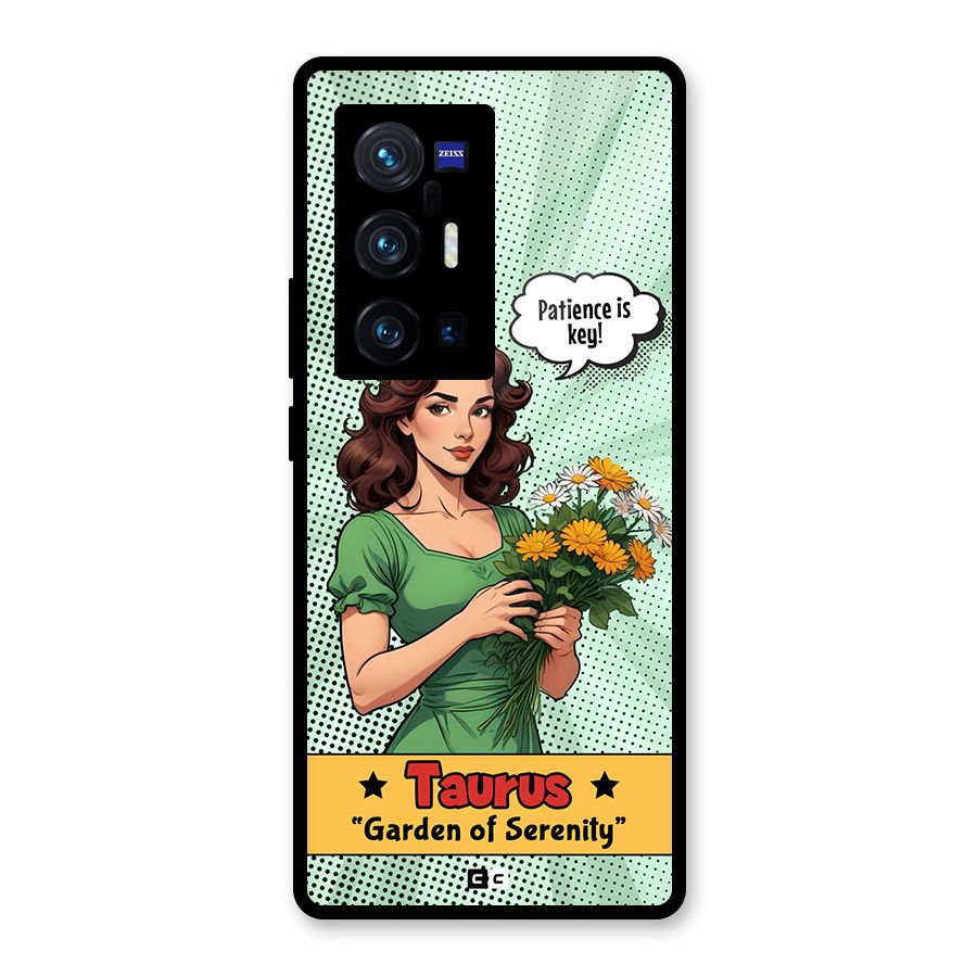 Peaceful Taurus Glass Back Case for Vivo X70 Pro Plus