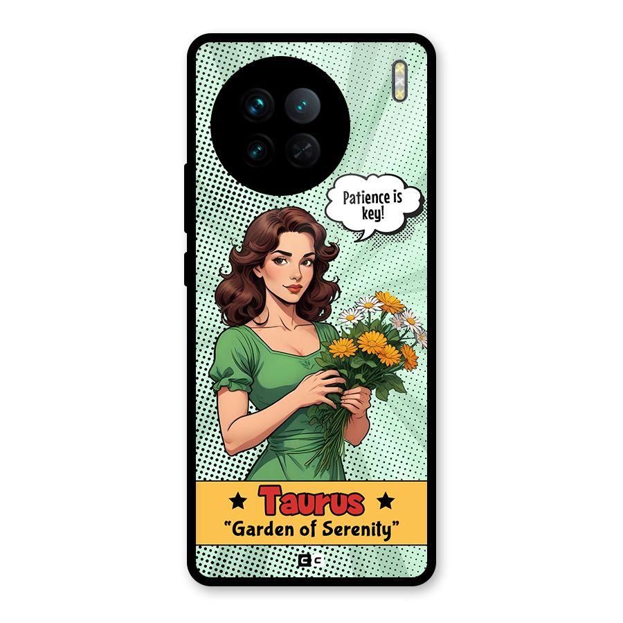 Peaceful Taurus Glass Back Case for Vivo X90