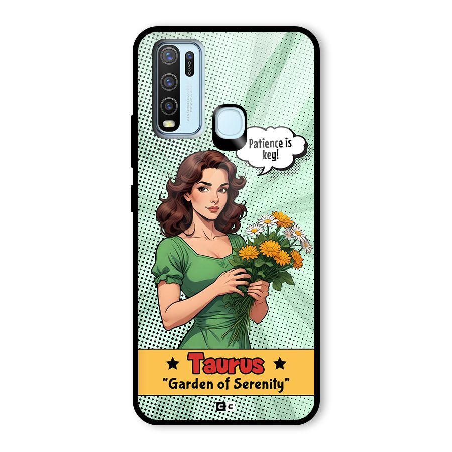Peaceful Taurus Glass Back Case for Vivo Y30