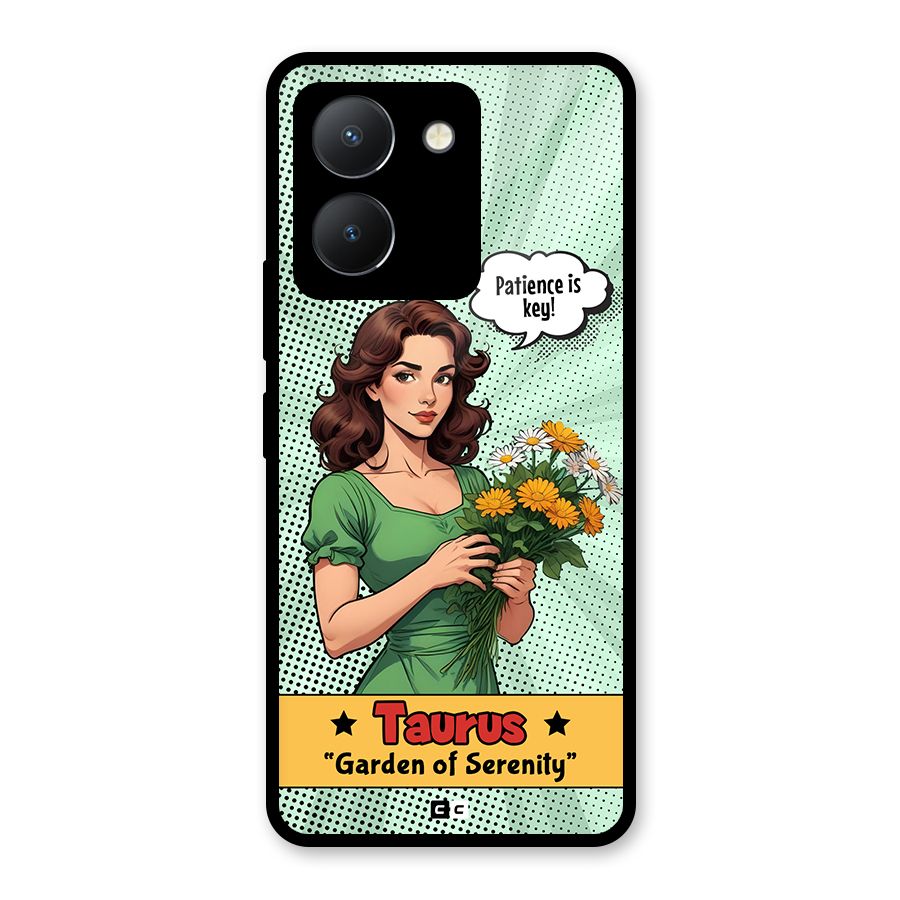 Peaceful Taurus Glass Back Case for Vivo Y36