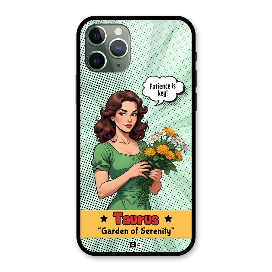 Peaceful Taurus Glass Back Case for iPhone 11 Pro