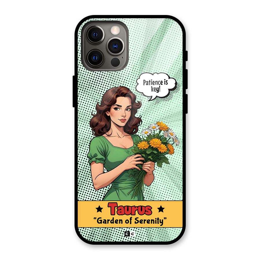 Peaceful Taurus Glass Back Case for iPhone 12 Pro