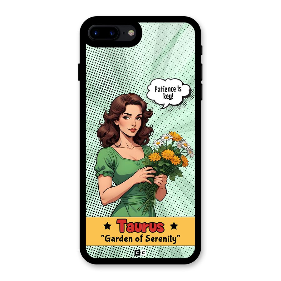 Peaceful Taurus Glass Back Case for iPhone 8 Plus