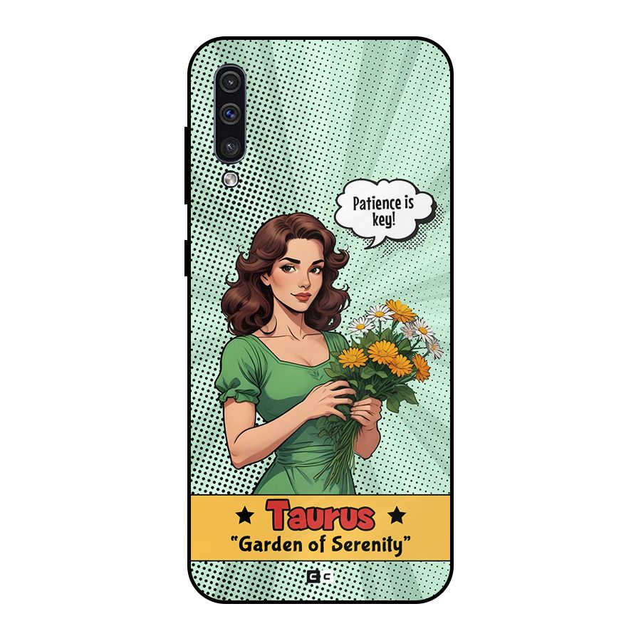 Peaceful Taurus Metal Back Case for Galaxy A50s