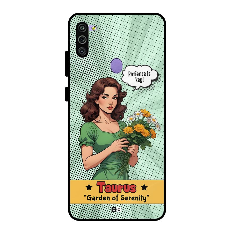 Peaceful Taurus Metal Back Case for Galaxy M11