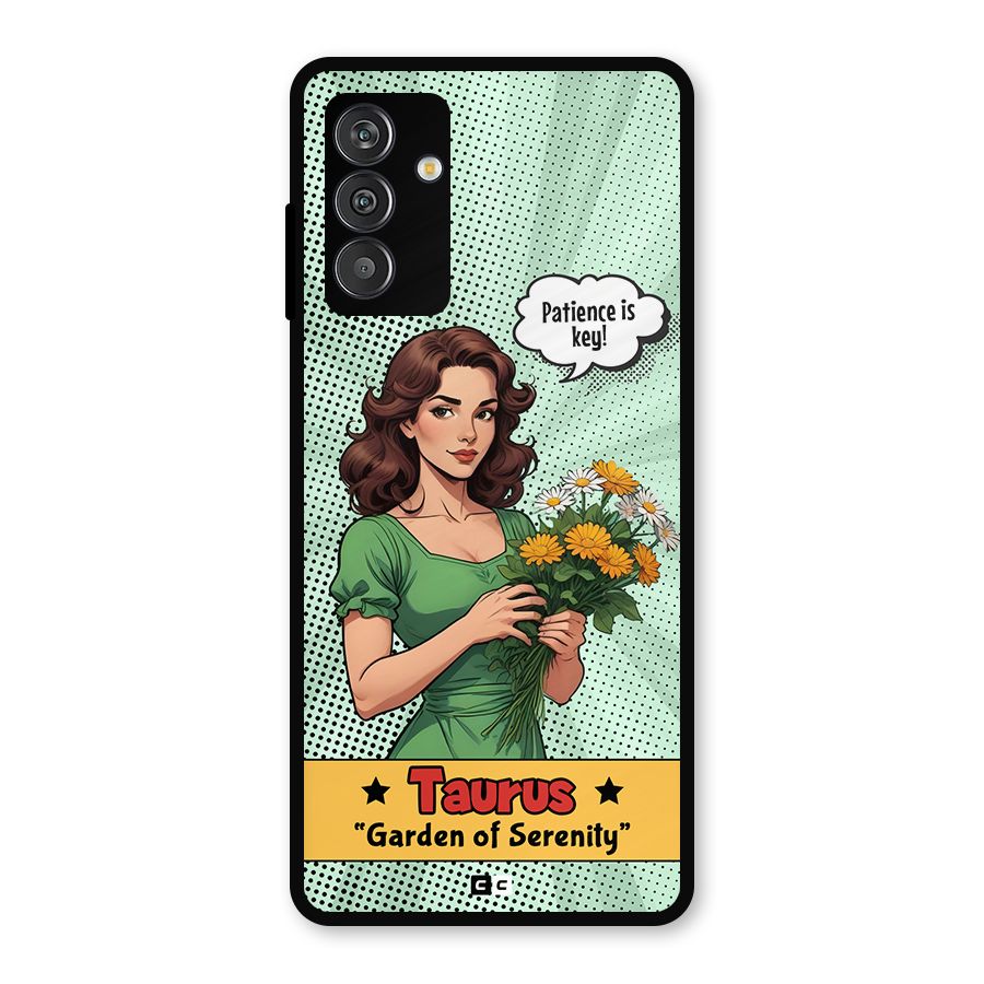 Peaceful Taurus Metal Back Case for Galaxy M14 5G