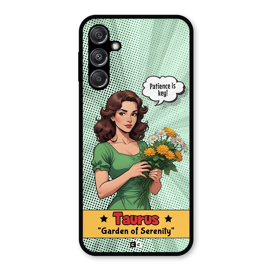 Peaceful Taurus Metal Back Case for Galaxy M34 5G