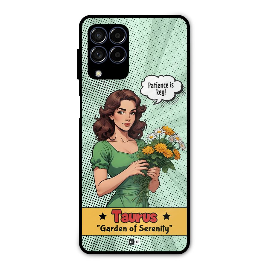Peaceful Taurus Metal Back Case for Galaxy M53 5G