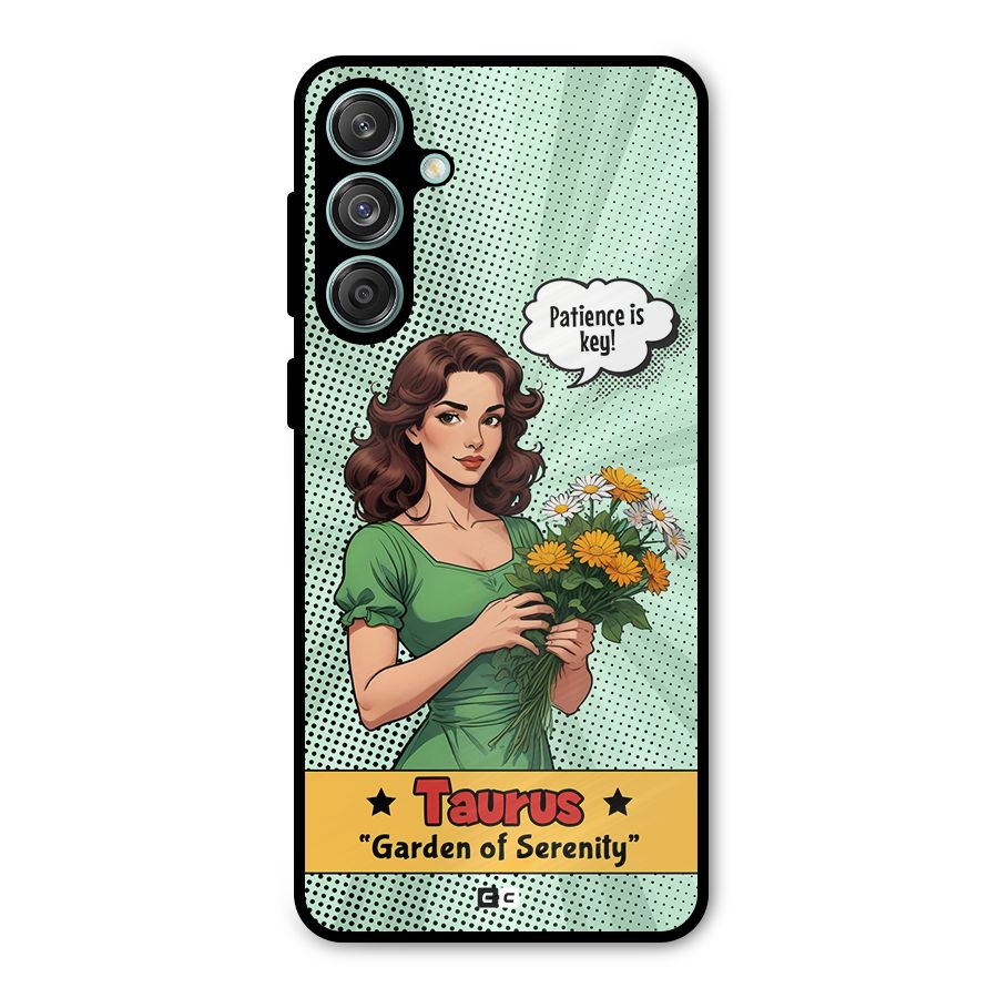 Peaceful Taurus Metal Back Case for Galaxy M55 5G