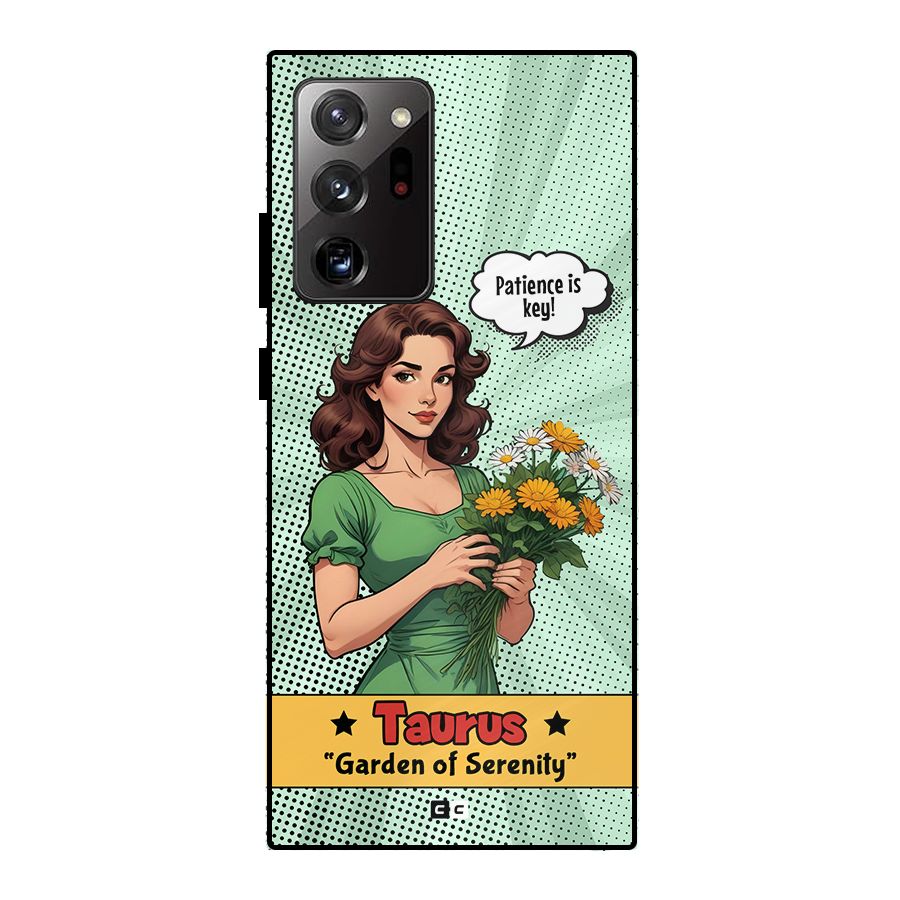 Peaceful Taurus Metal Back Case for Galaxy Note 20 Ultra 5G