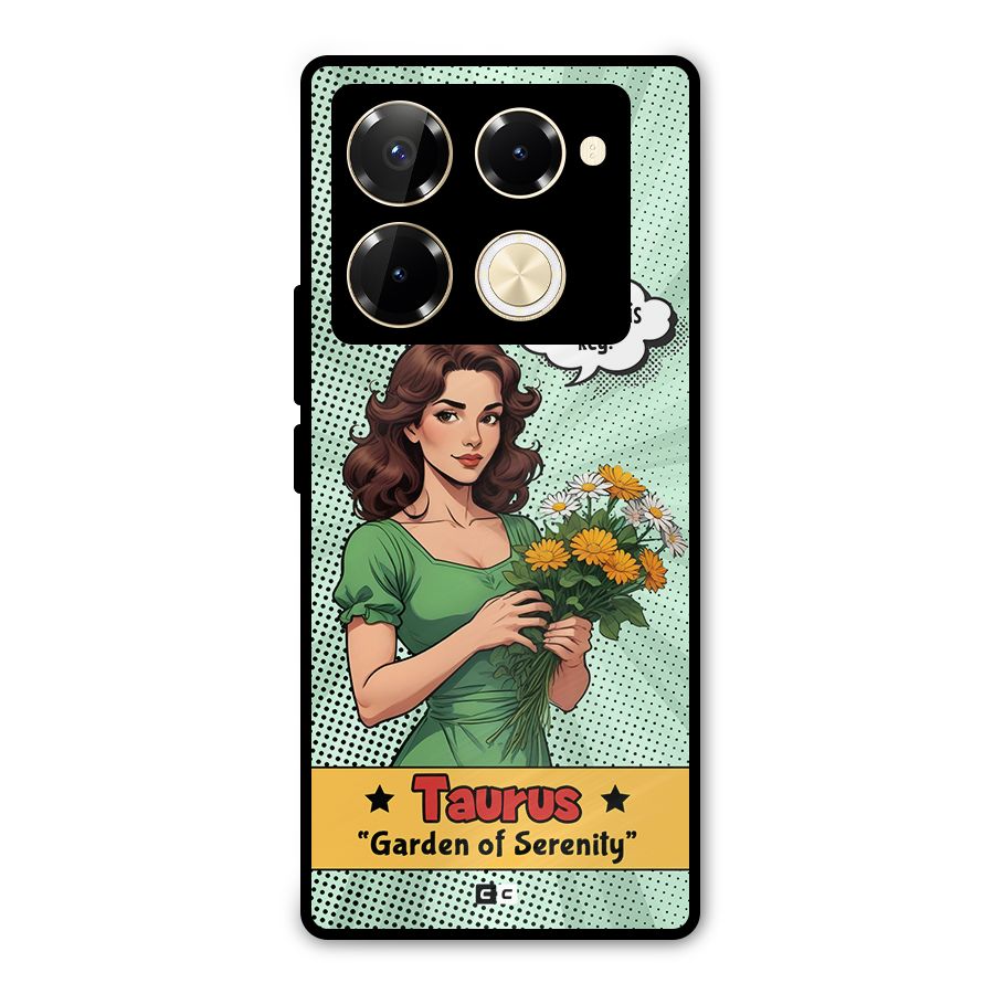 Peaceful Taurus Metal Back Case for Infinix Note 40 Pro