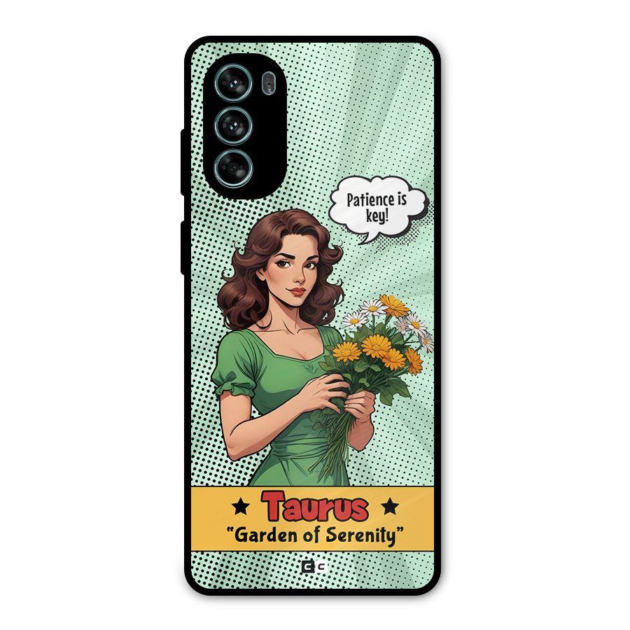 Peaceful Taurus Metal Back Case for Moto G62