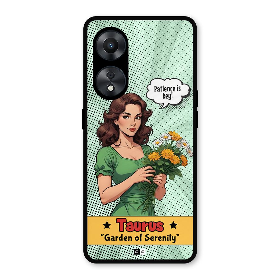 Peaceful Taurus Metal Back Case for Oppo A78