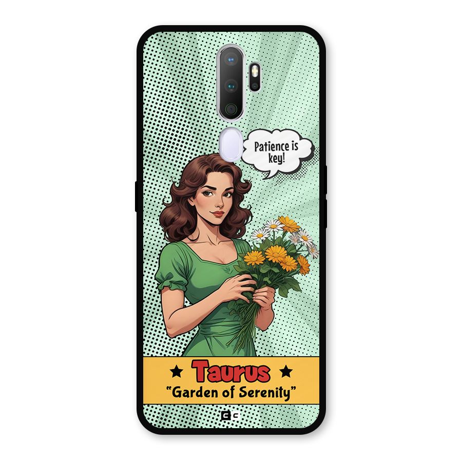 Peaceful Taurus Metal Back Case for Oppo A9 (2020)