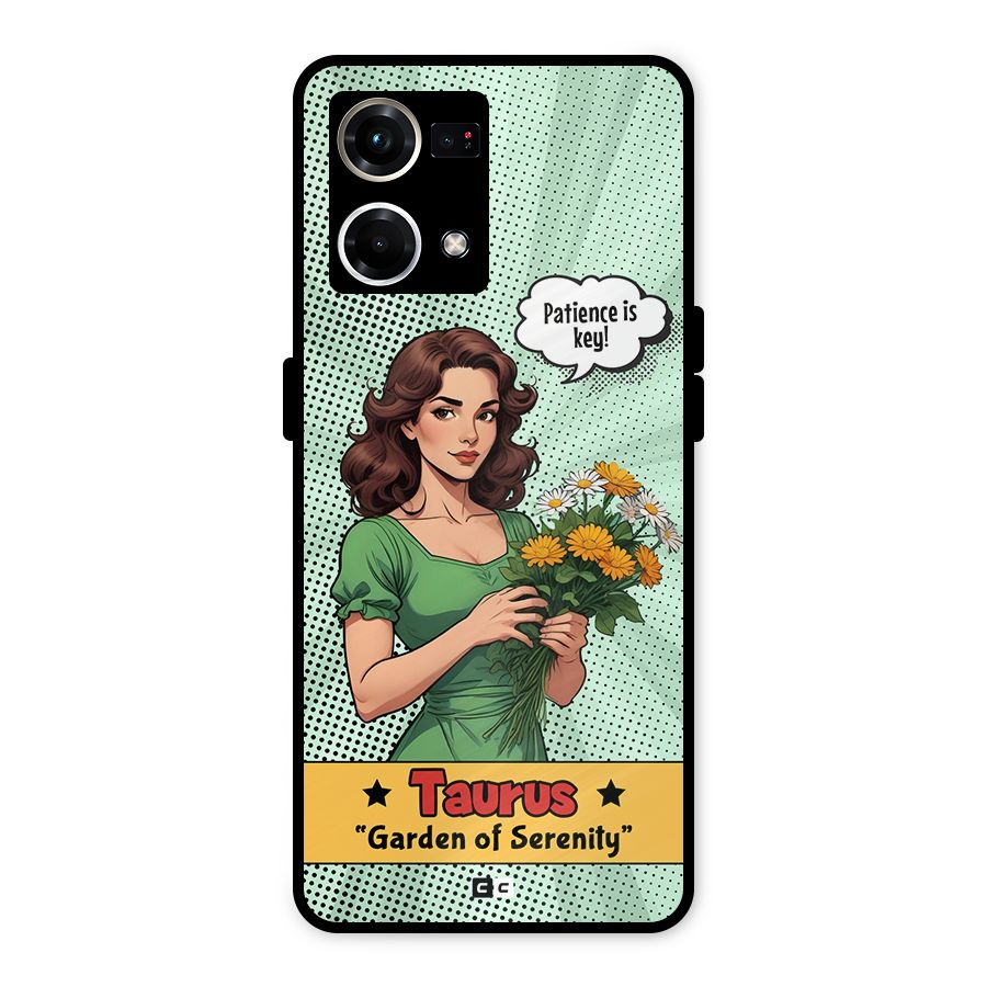 Peaceful Taurus Metal Back Case for Oppo F21s Pro 4G