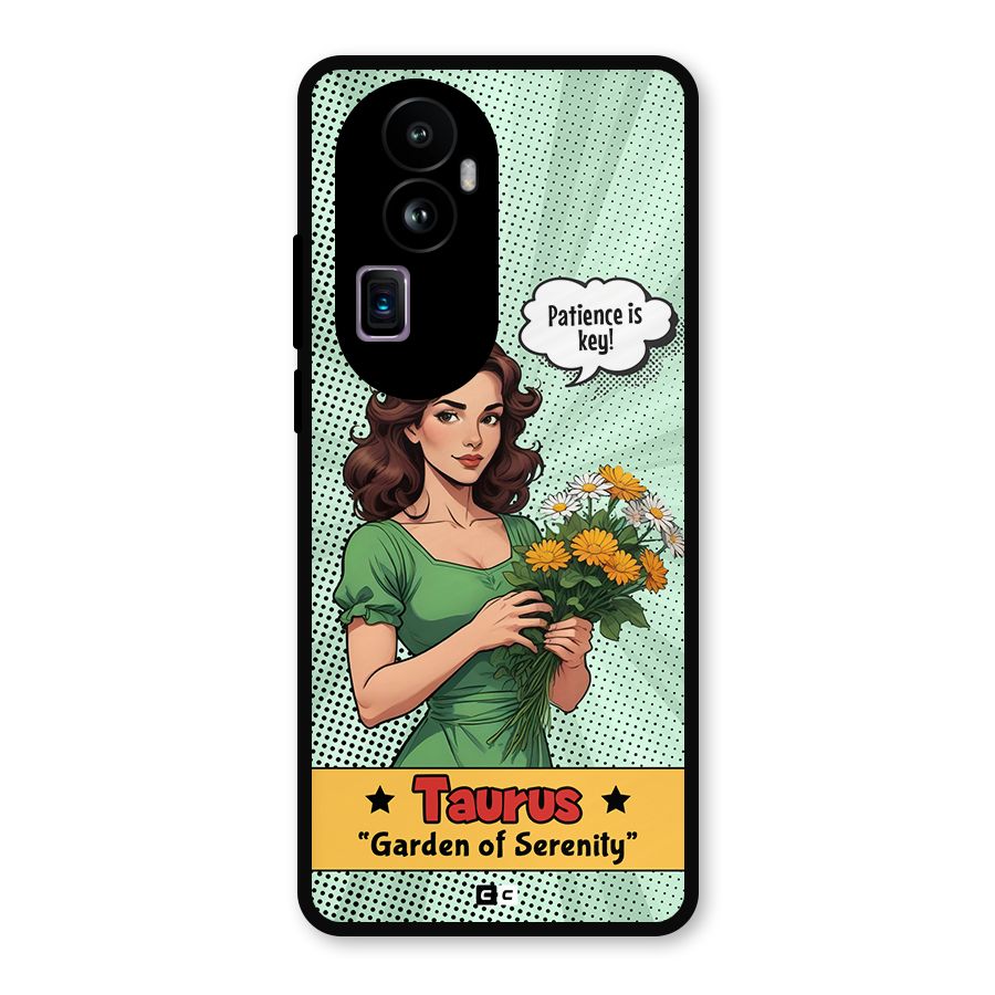 Peaceful Taurus Metal Back Case for Oppo Reno10 Pro Plus