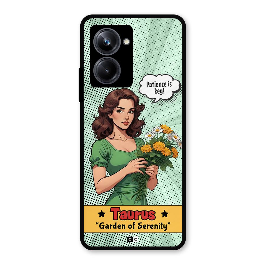 Peaceful Taurus Metal Back Case for Realme 10 Pro