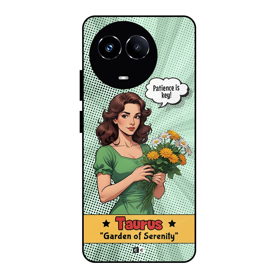 Peaceful Taurus Metal Back Case for Realme 11X