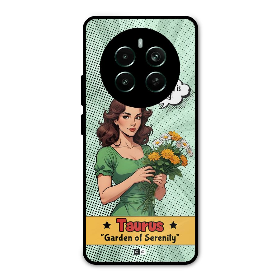 Peaceful Taurus Metal Back Case for Realme Narzo 70 Pro