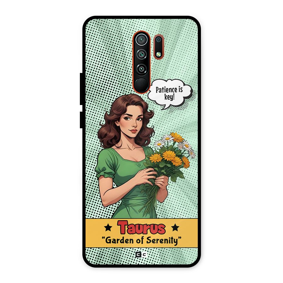 Peaceful Taurus Metal Back Case for Redmi 9 Prime