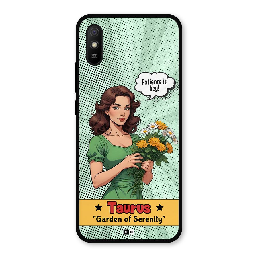 Peaceful Taurus Metal Back Case for Redmi 9a