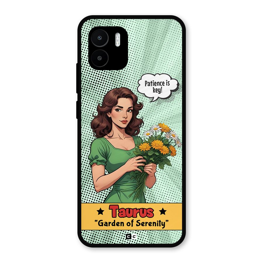 Peaceful Taurus Metal Back Case for Redmi A1