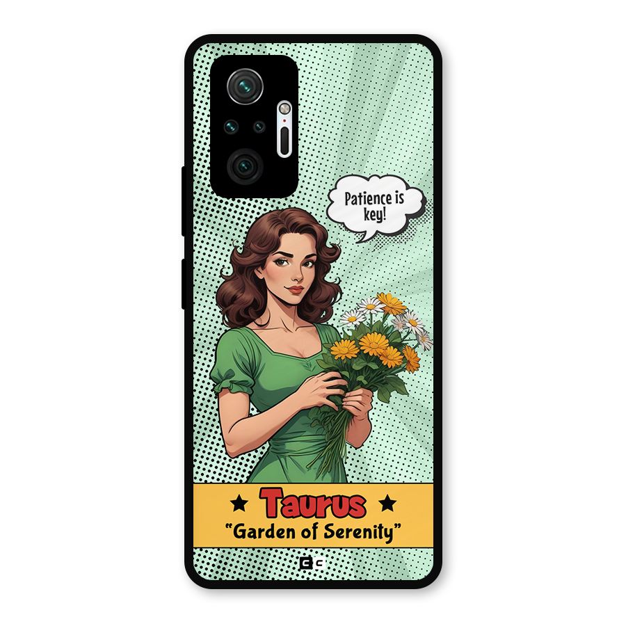 Peaceful Taurus Metal Back Case for Redmi Note 10 Pro