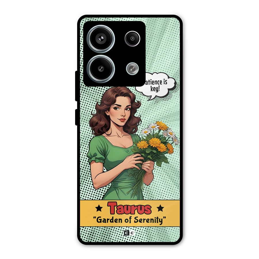 Peaceful Taurus Metal Back Case for Redmi Note 13 Pro 5G