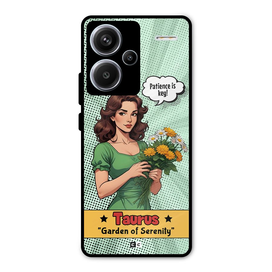 Peaceful Taurus Metal Back Case for Redmi Note 13 Pro Plus
