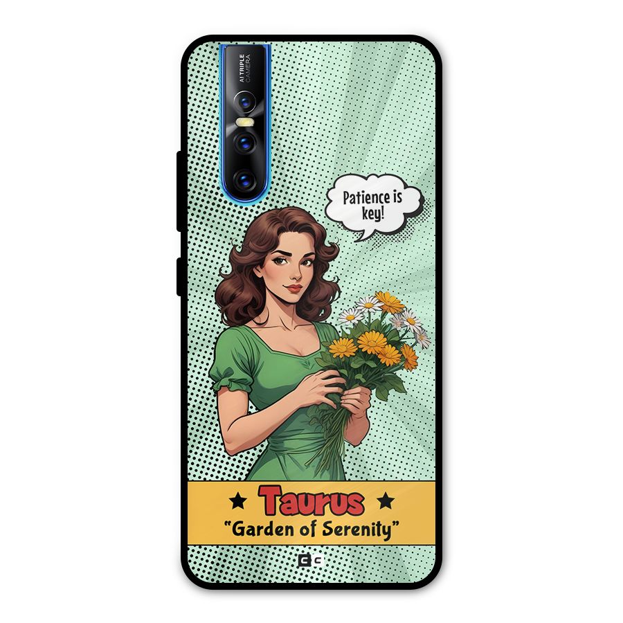 Peaceful Taurus Metal Back Case for Vivo V15 Pro