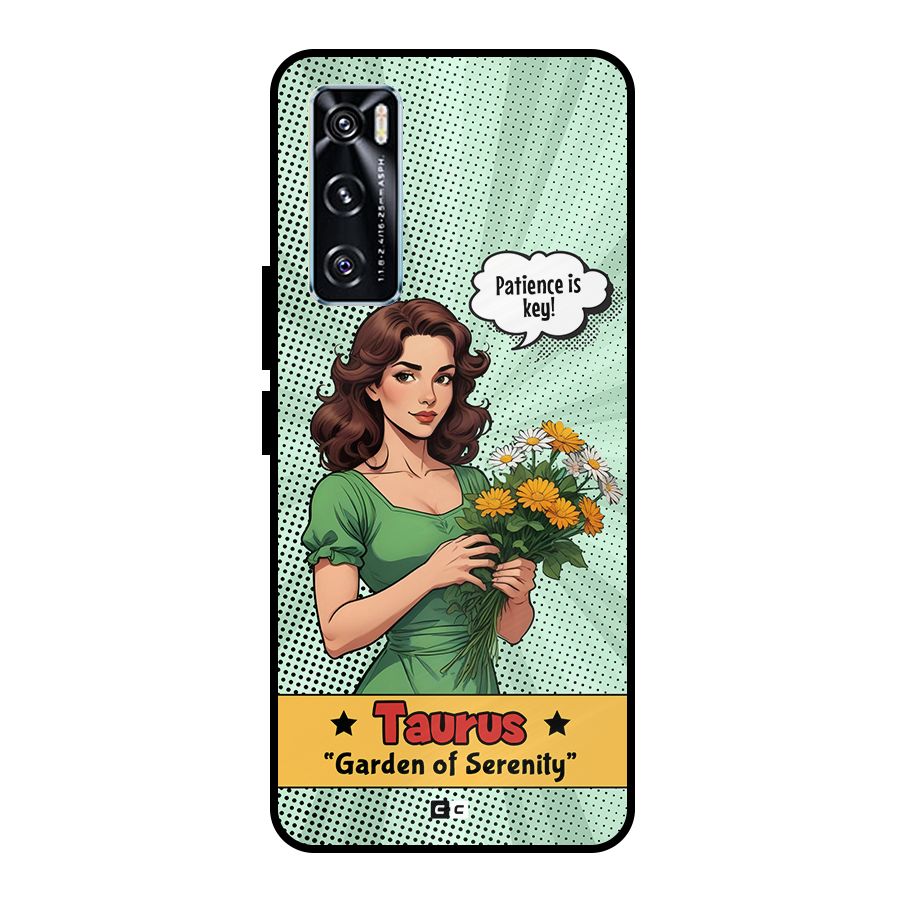 Peaceful Taurus Metal Back Case for Vivo V20 SE