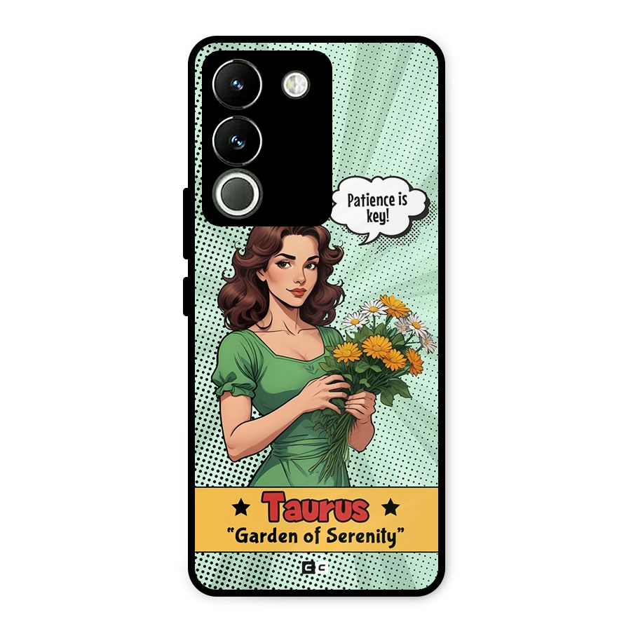 Peaceful Taurus Metal Back Case for Vivo Y200