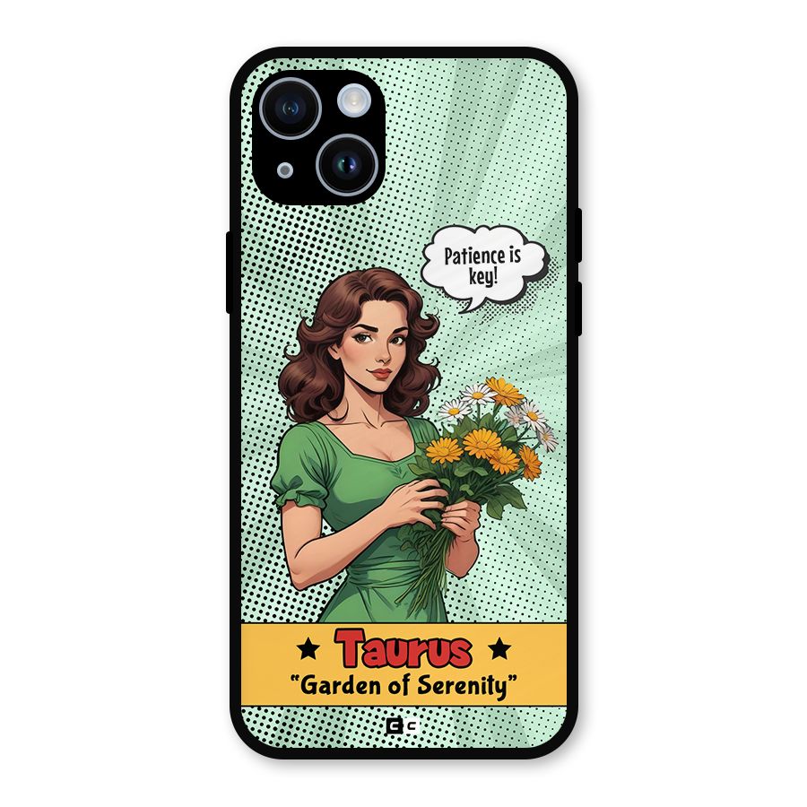 Peaceful Taurus Metal Back Case for iPhone 14